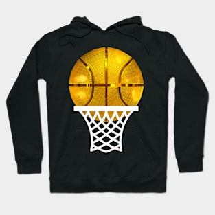 Gold Basketball Trophy MVP Award Cool Basketball Player Hoodie